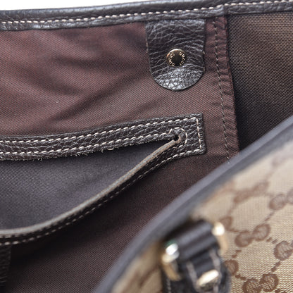 Gucci Crystal Monogram Medium Joy Tote Beige Ebony Testa di Moro 15 of 29