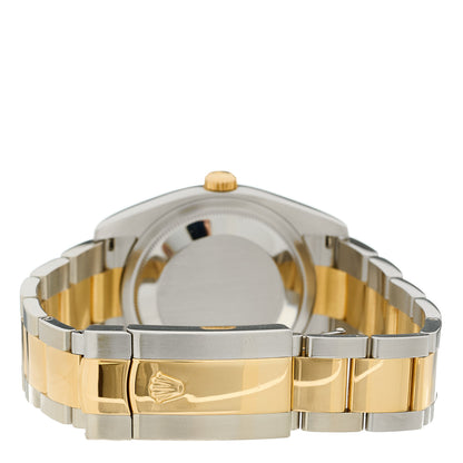 Rolex Stainless Steel 18K Yellow Gold 36mm Oyster Perpetual Datejust Watch White Roman 116203 3 of 4