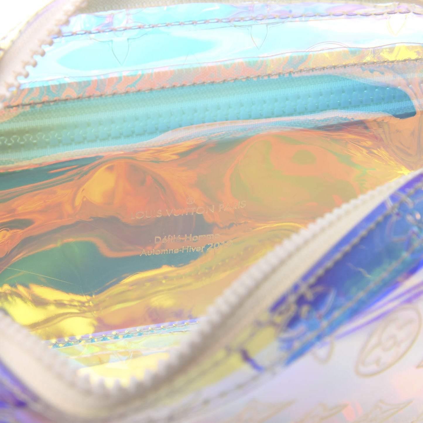 PVC Monogram Pochette Volga Iridescent Prism