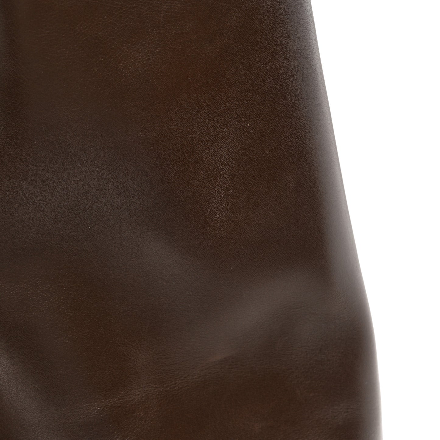 Calfskin Shark Lock Pant Boots 37 Marron Fonce