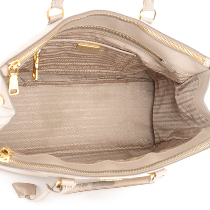 Prada Saffiano Medium Galleria Double Zip Tote Pomice 5 of 11