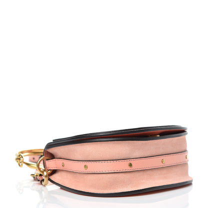Chloe Calfskin Suede Small Nile Bracelet Bag Ideal Blush 4 of 9