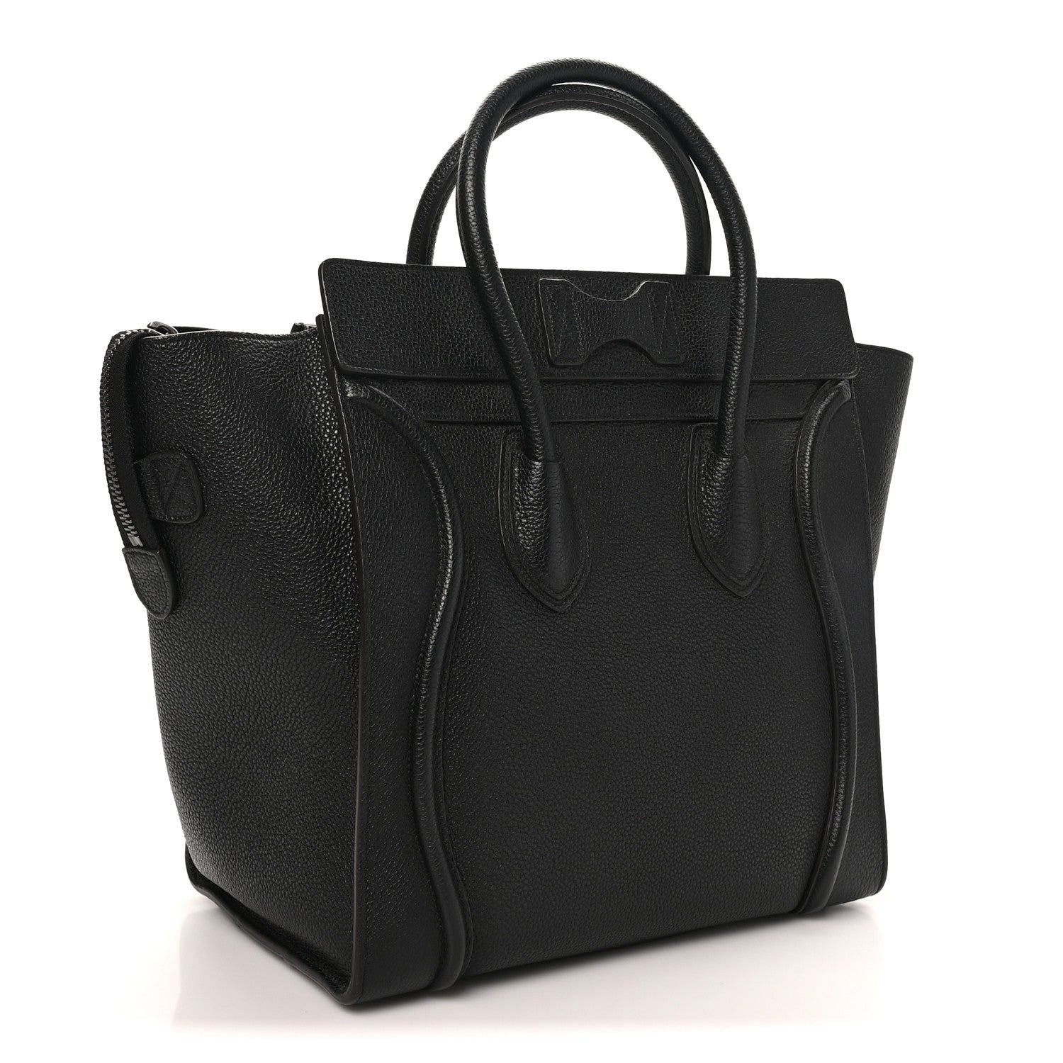 Celine Smooth Calfskin Mini Luggage Black 3 of 9