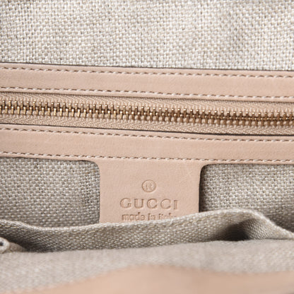 Gucci Calfskin Handmade Medium Top Handle Bag Taupe 9 of 14