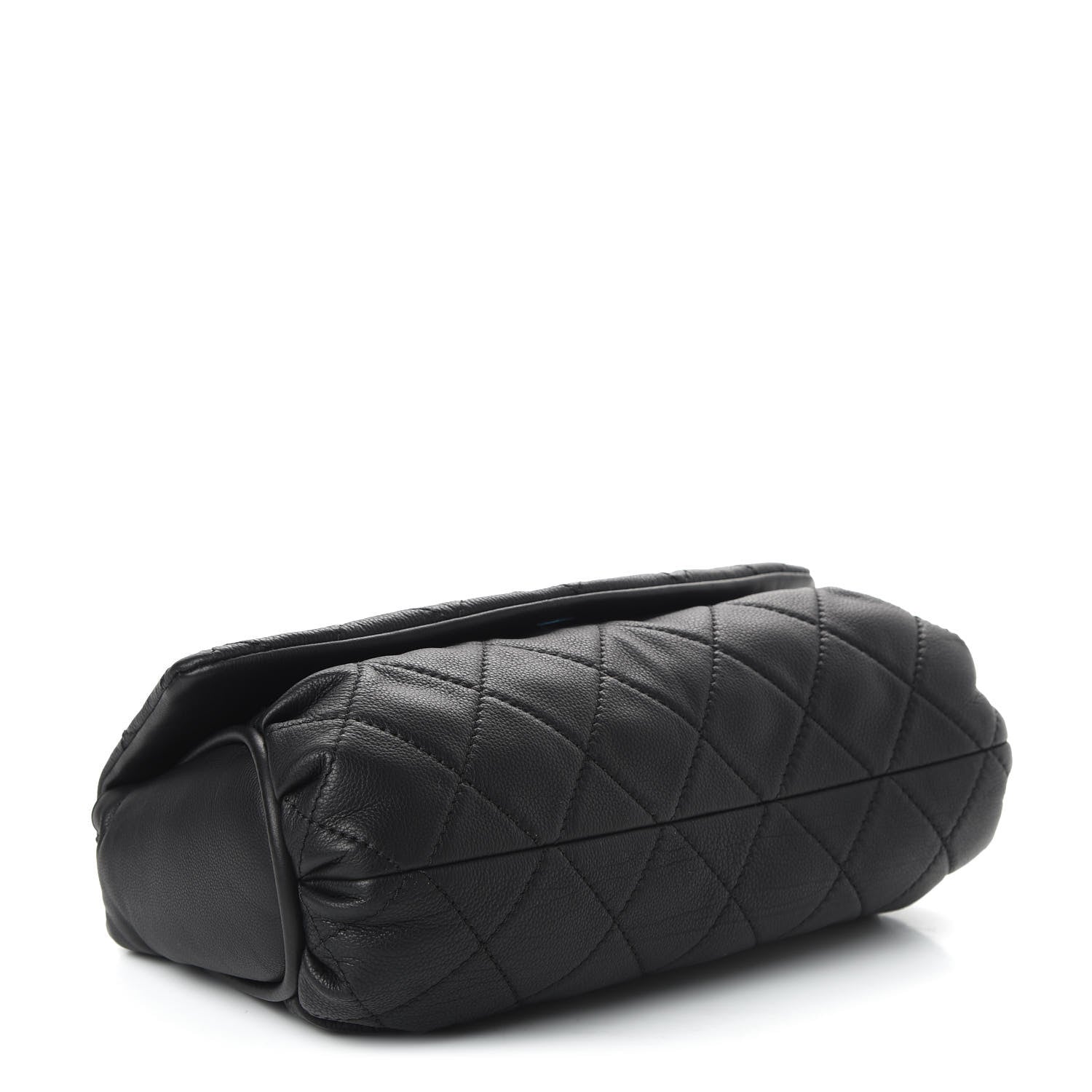 Chanel Grained Calfskin Single Flap Black 4 of 11