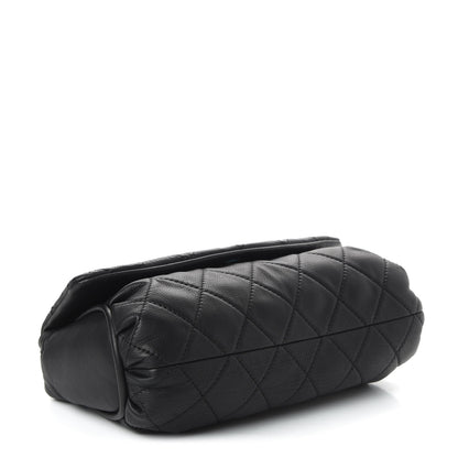 Chanel Grained Calfskin Single Flap Black 4 of 11