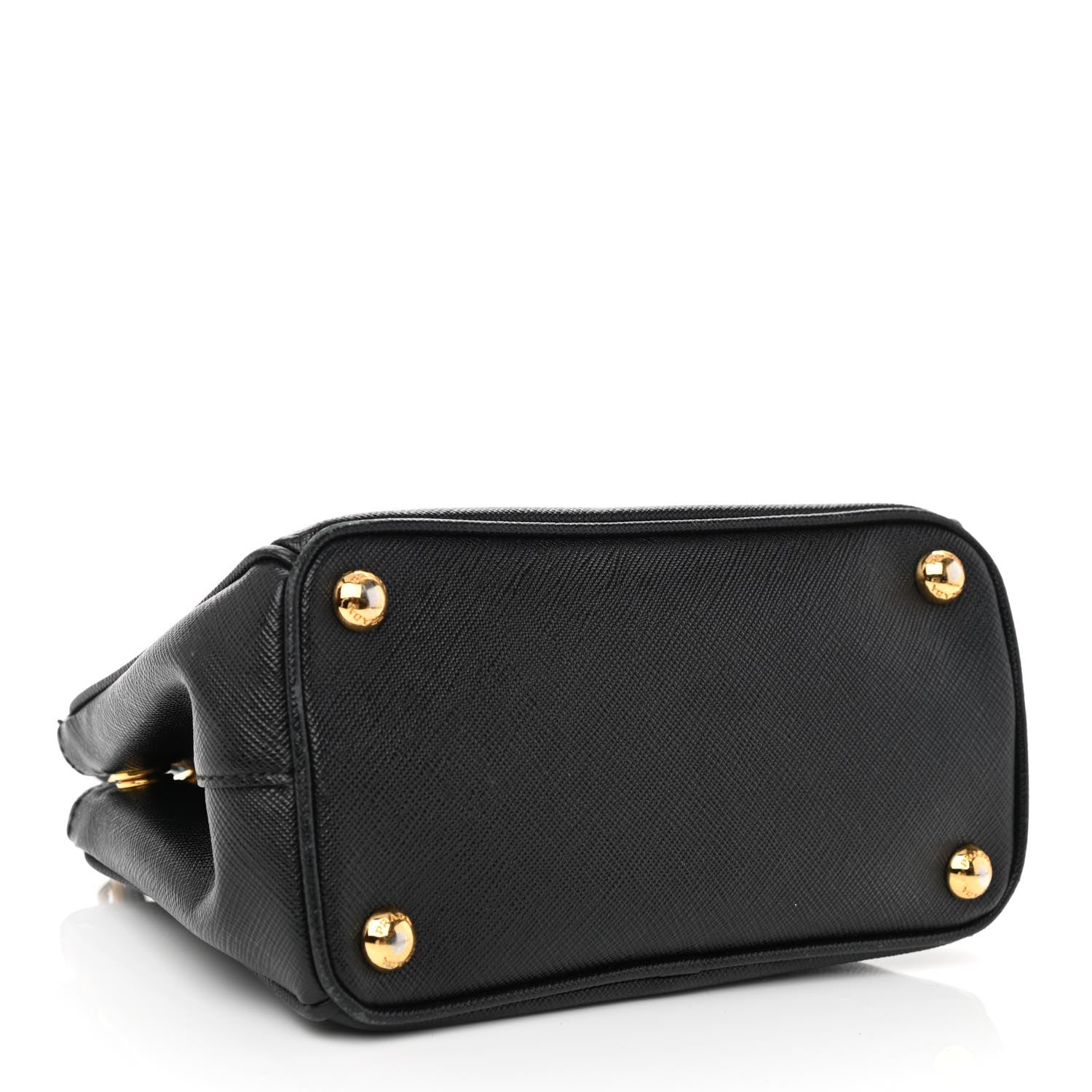 Prada Saffiano Lux Micro Galleria Double Zip Tote Black 4 of 12
