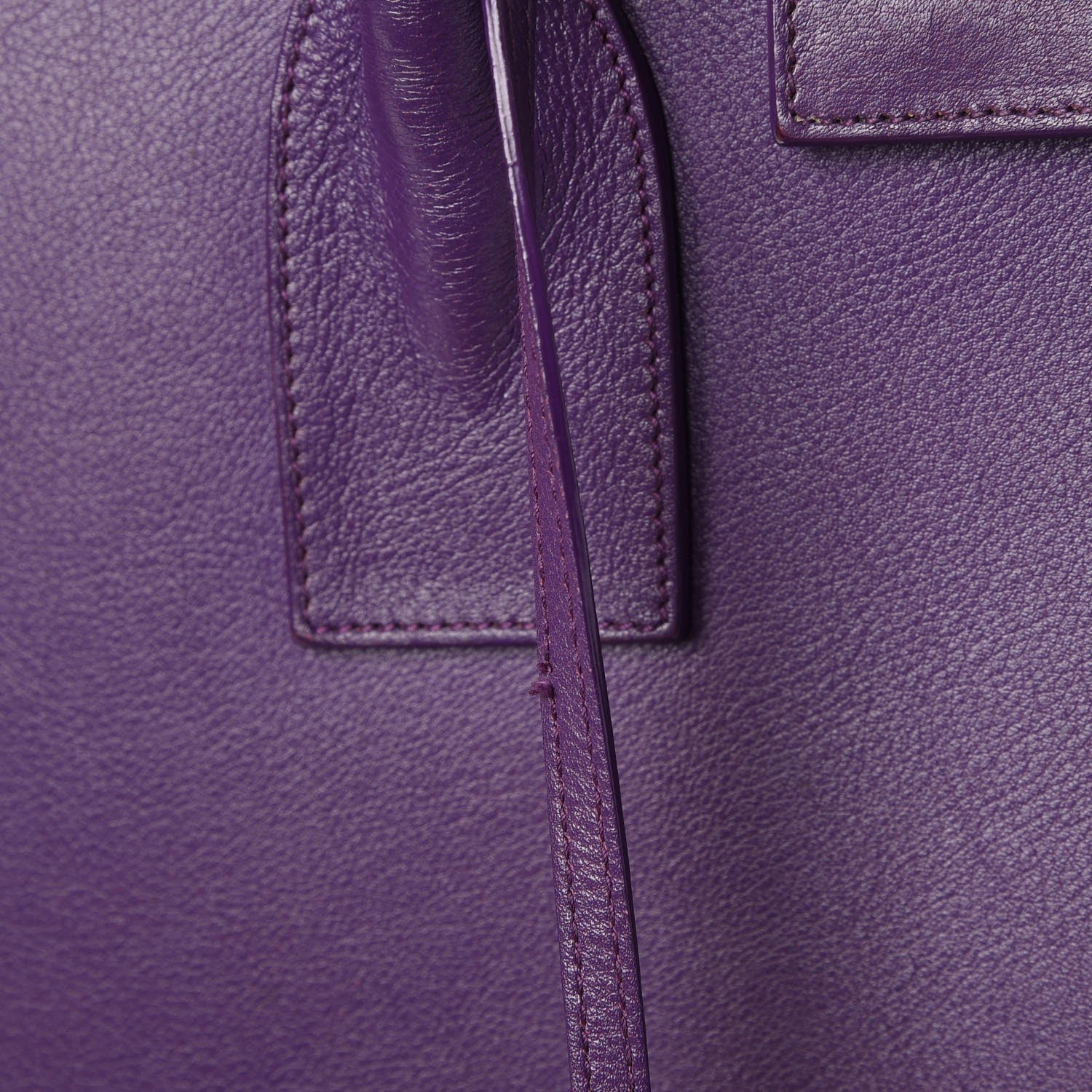 Saint Laurent Calfskin Small Sac De Jour Purple 8 of 10