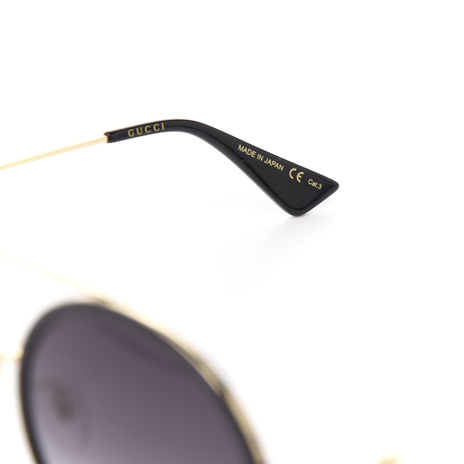 Gucci Round Frame Sunglasses GG0061S Black 6 of 6
