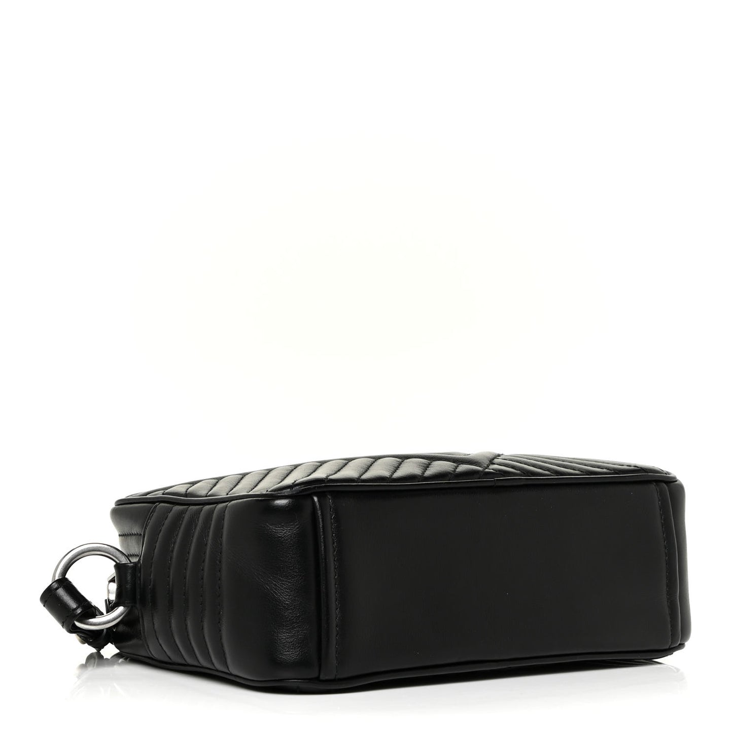 Soft Calfskin Impunture Diagramme Camera Bag Black