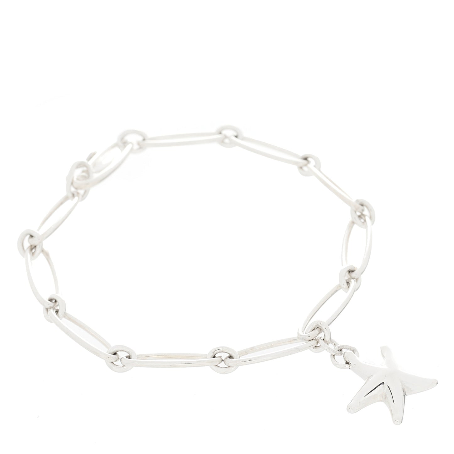Sterling Silver Elsa Peretti Starfish Charm Bracelet