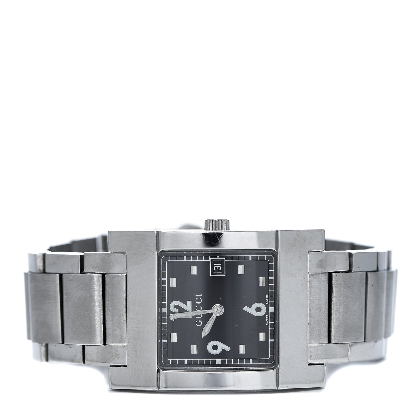 Stainless Steel 28mm 7700M Quartz Watch Black