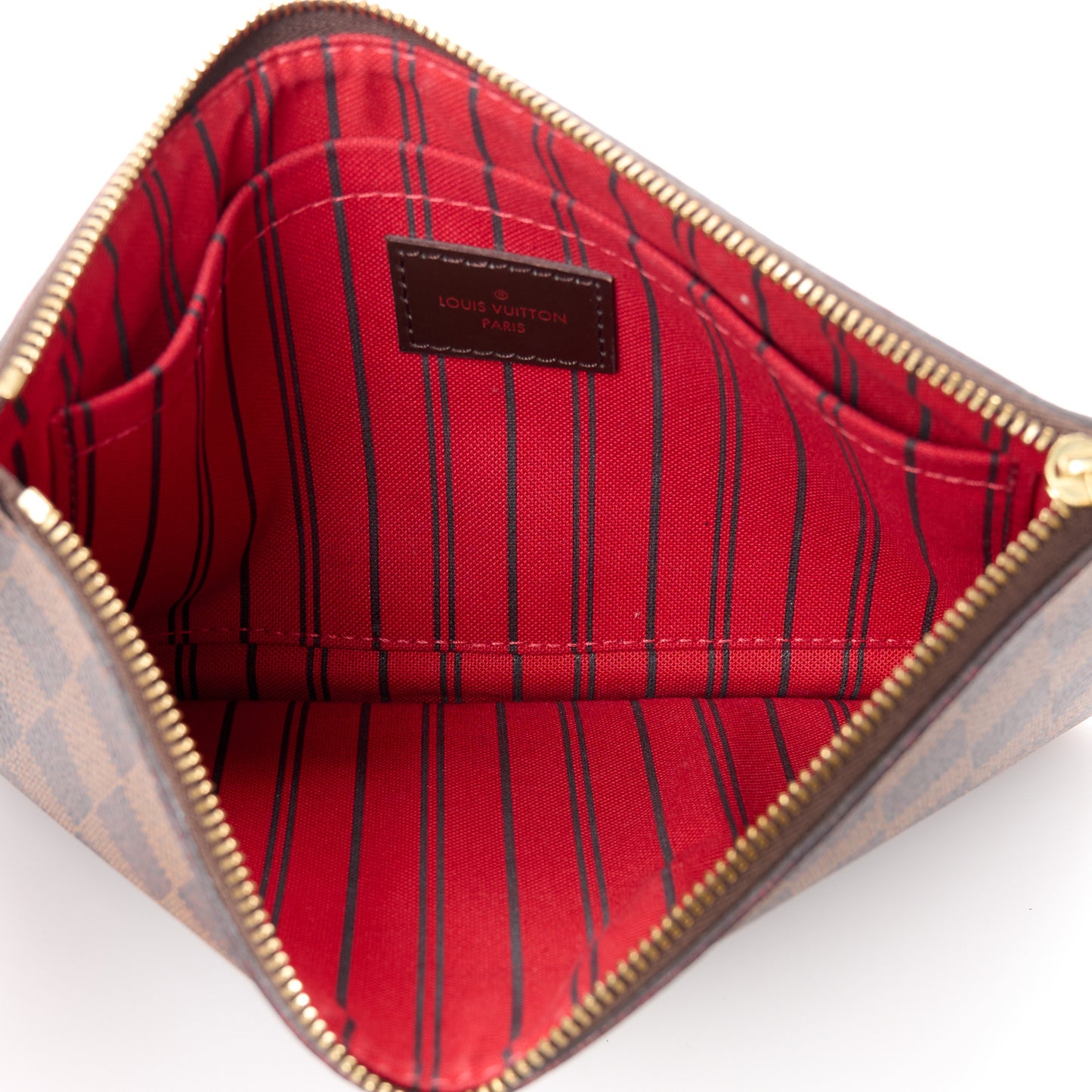 LOUIS VUITTON Damier Ebene Neverfull MM GM Pochette