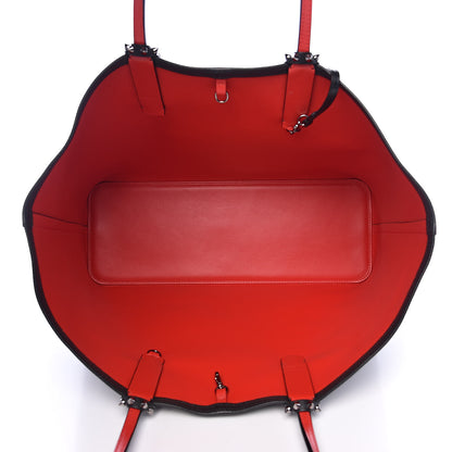 Christian Louboutin Calfskin Spikes East West Cabata Tote Black 5 of 10