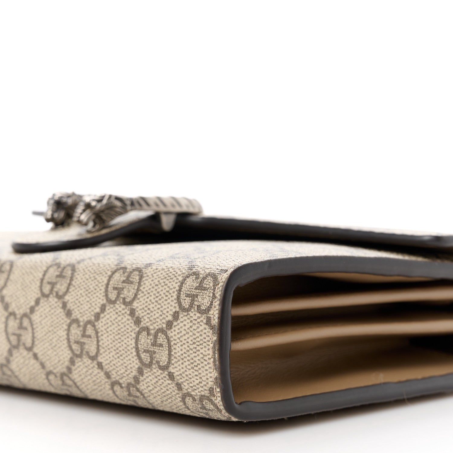 Gucci GG Supreme Monogram Mini Dionysus Chain Wallet Beige Taupe 10 of 10