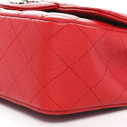 Chanel Caviar Quilted Mini Rectangular Flap Red 10 of 11