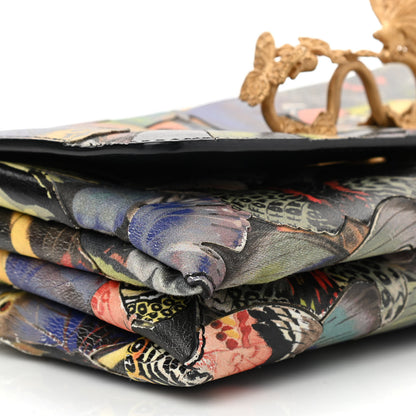 Valentino Garavani Canvas Vitello Camubutterfly Va Va Voom Shoulder Bag Multicolor 7 of 9