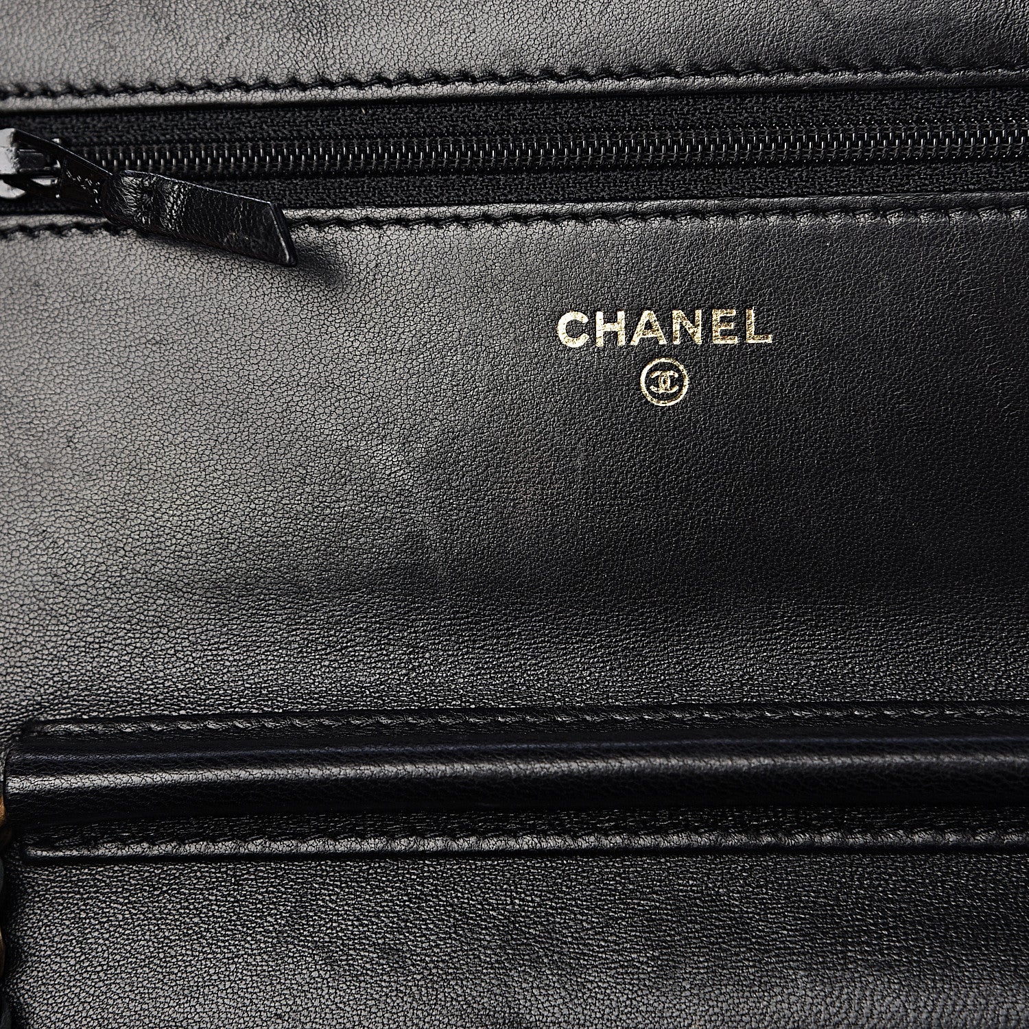Chanel Lambskin Quilted Boy Wallet On Chain WOC Black 12 of 14