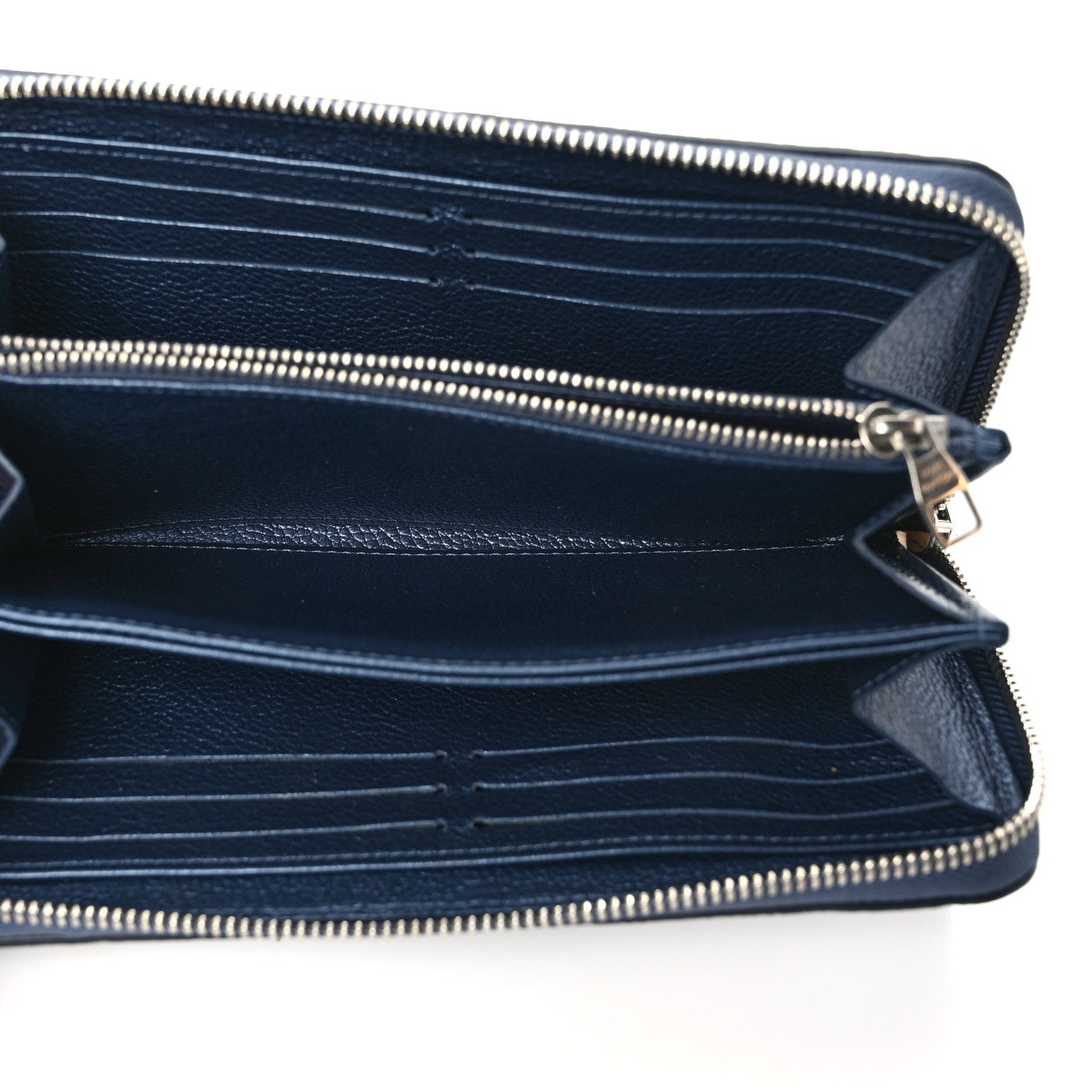 Louis Vuitton Metallic Empreinte Monogram Zippy Wallet Navy Nacre 5 of 6