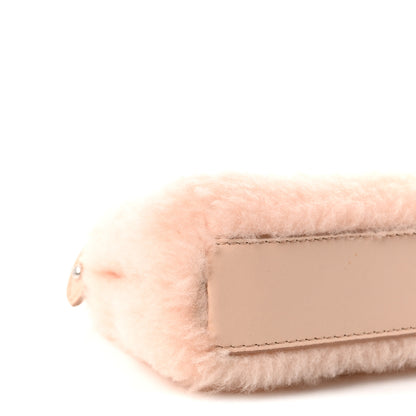Fendi Shearling Nappa Mini Peekaboo Iconic Satchel Light Rose 8 of 9