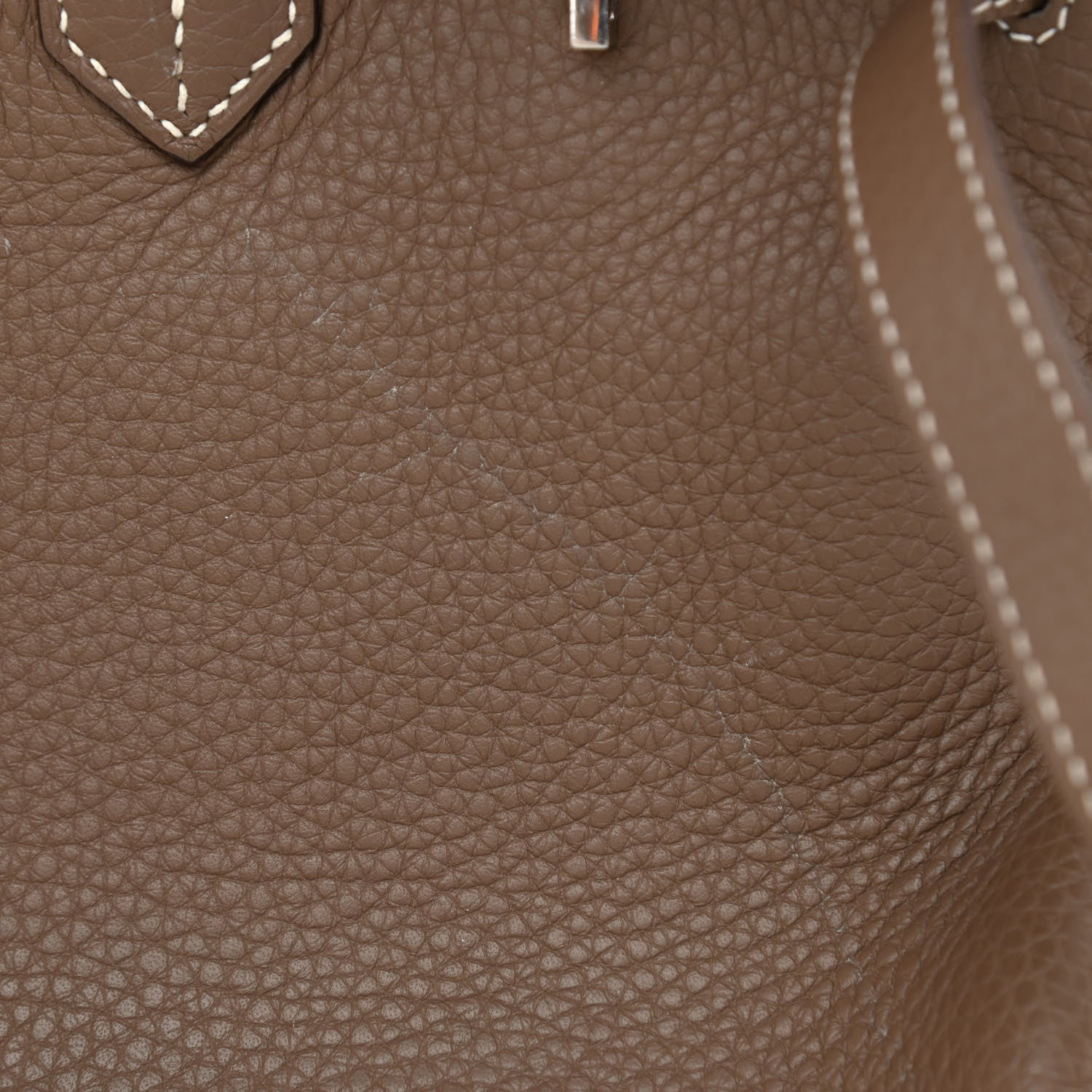 Hermes Taurillon Clemence Birkin 35 Etoupe 10 of 14