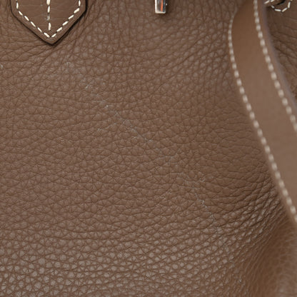 Hermes Taurillon Clemence Birkin 35 Etoupe 10 of 14