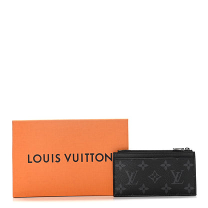 Louis Vuitton Reverse Monogram Eclipse Taiga Coin Card Holder 7 of 7