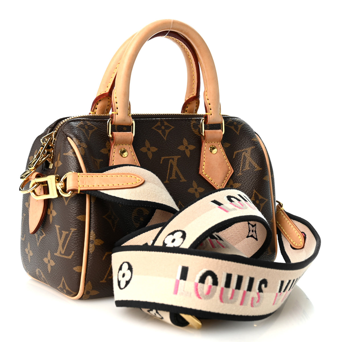 Louis Vuitton Monogram Speedy Bandouliere 20 Black 3 of 10