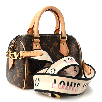 Louis Vuitton Monogram Speedy Bandouliere 20 Black 3 of 10