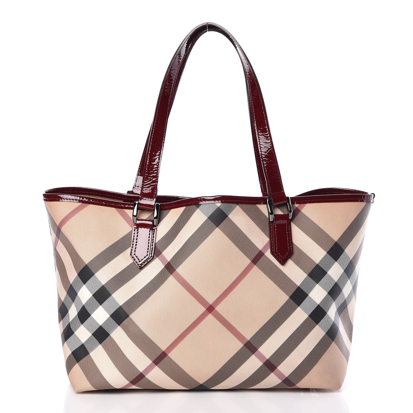 Supernova Check Small Nickie Tote Red