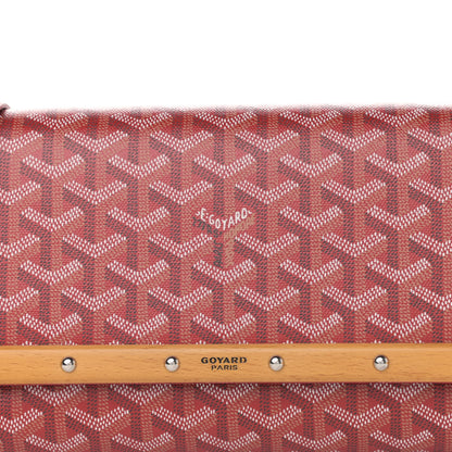 Goyard Goyardine Monte Carlo Bois Clutch With Strap Red 8 of 10