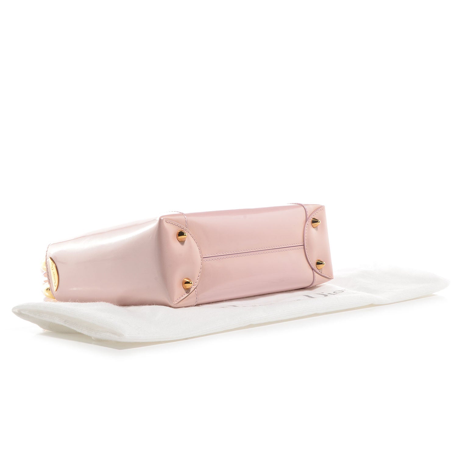 Christian Dior Leather Chrome Beaded Malice Tote Rose Poudre 4 of 9