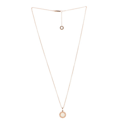 Bulgari 18K Rose Gold Mother of Pearl BVLGARI BVLGARI Pendant Necklace 2 of 7