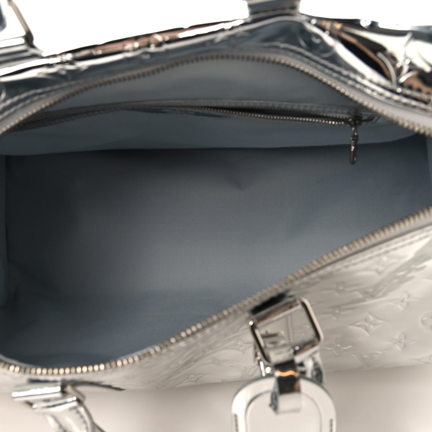 Louis Vuitton Monogram Mirror Keepall Bandouliere 45 Silver 4 of 8