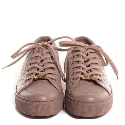 Louis Vuitton Calfskin Embossed Monogram Jazzy Sneakers 36.5 2 of 8