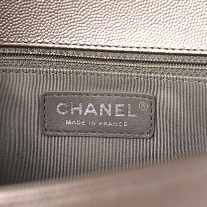 Chanel Metallic Caviar Quilted New Medium Boy Flap Copper 6 of 11
