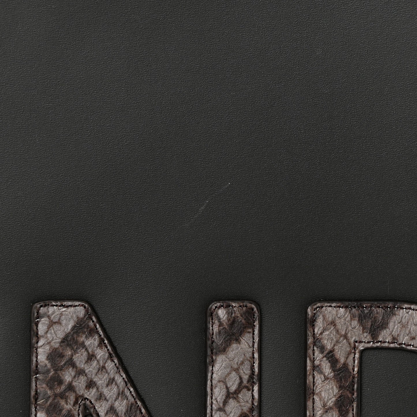 Vitello King Plexiglass Elaphe Python Print Logo Medium Fendi Sunshine Shopper Tote Dark Asphalt