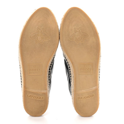 Gucci Nappa Matelasse GG Marmont Espadrilles 37 Black 5 of 9