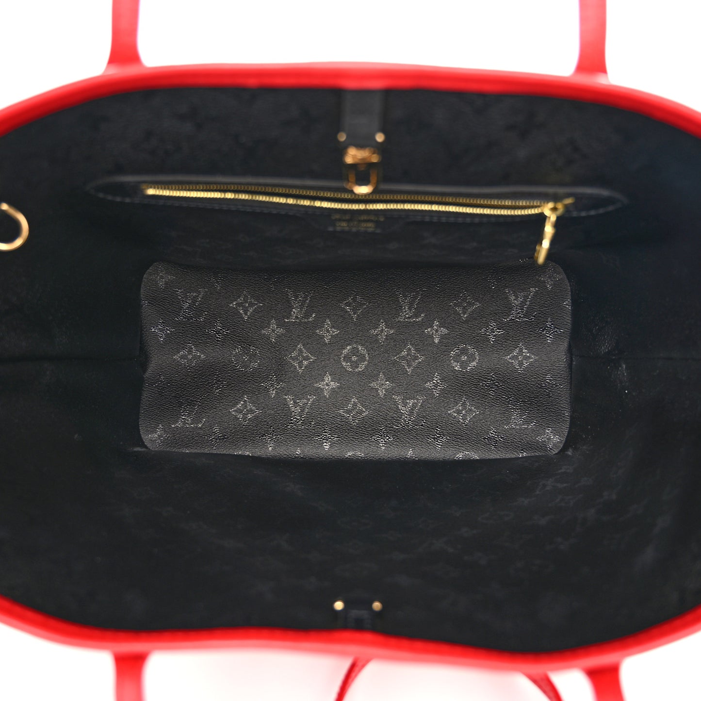 X UF Tufted Monogram Neverfull MM Black Red