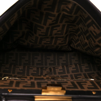 Fendi Goatskin Zucca Ombre Large Peekaboo Iconic Satchel Moro Gold Tobacco 5 of 11