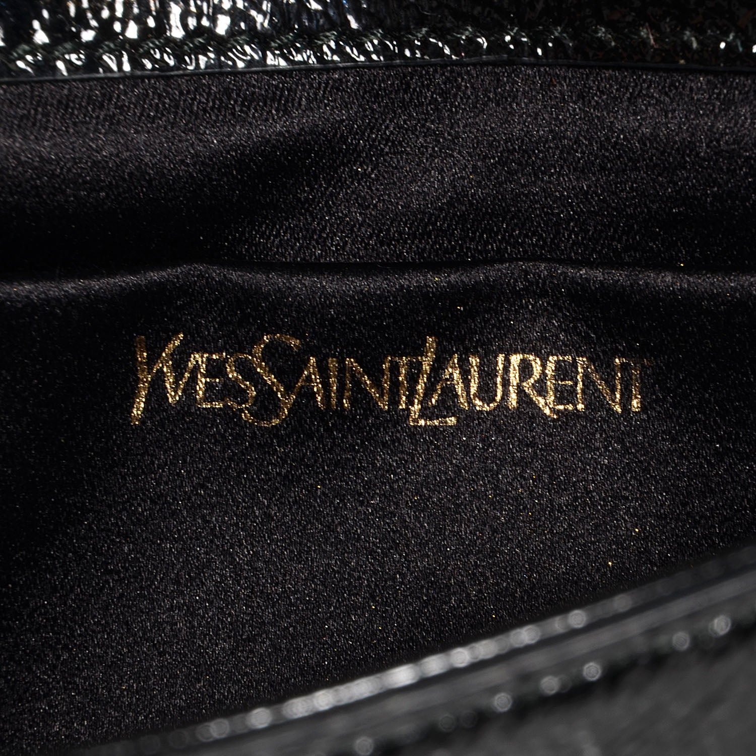 Saint Laurent Patent Small Belle De Jour Clutch Black 13 of 14