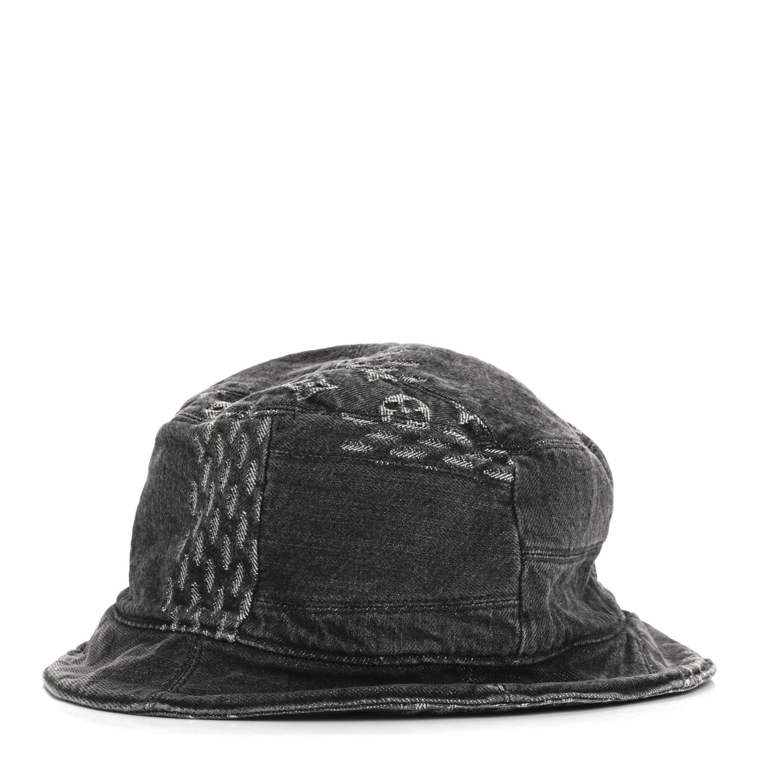 Louis Vuitton x NIGO Monogram Giant Denim Giant Damier Wave Sun Hat 60 Gray 4 of 11