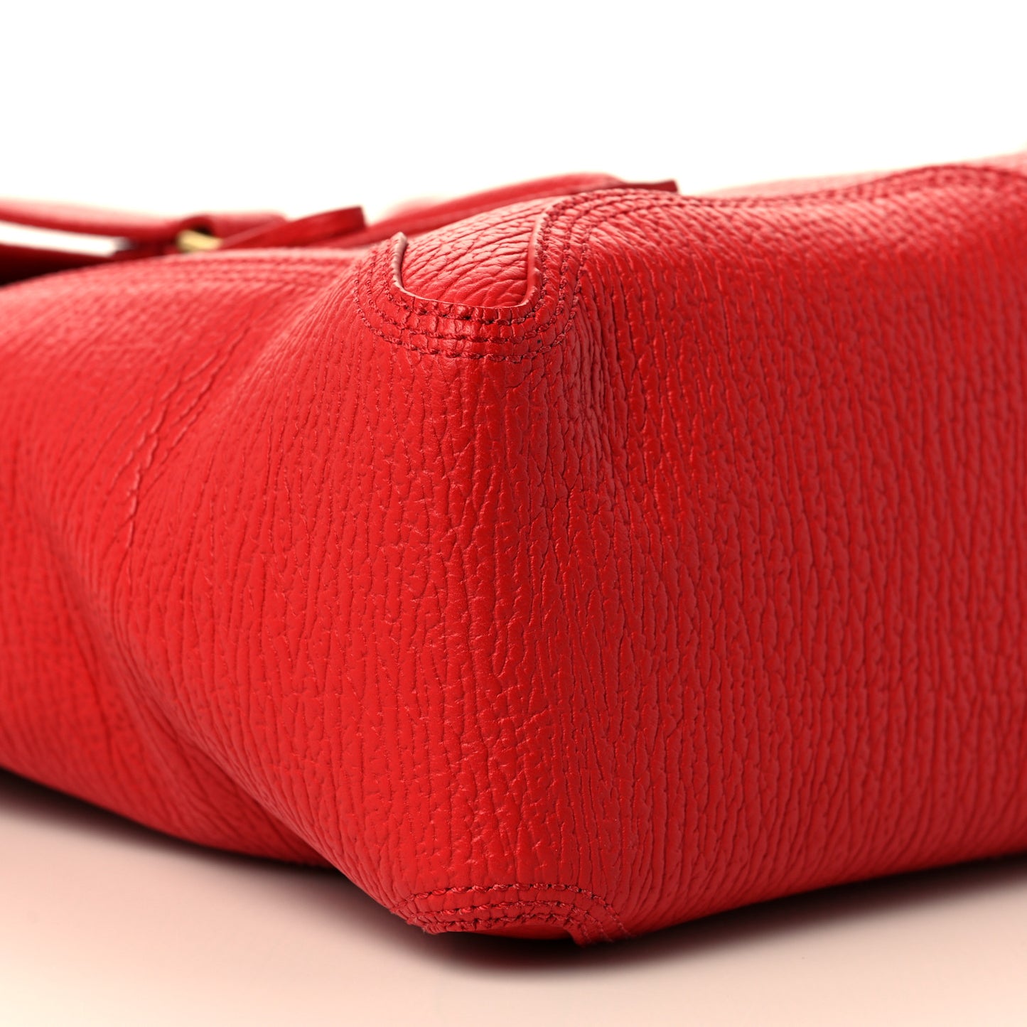 Textured Calfskin Medium Pashli Satchel Red
