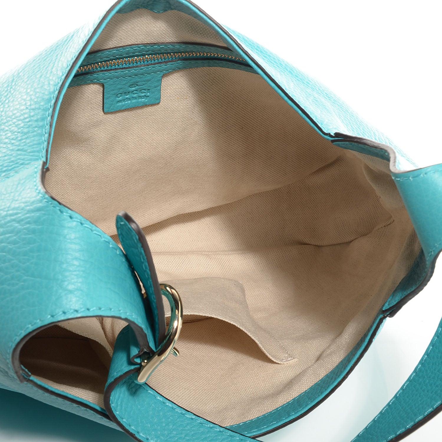 Gucci Calfskin Medium Jackie O Hobo Light Blue 5 of 7