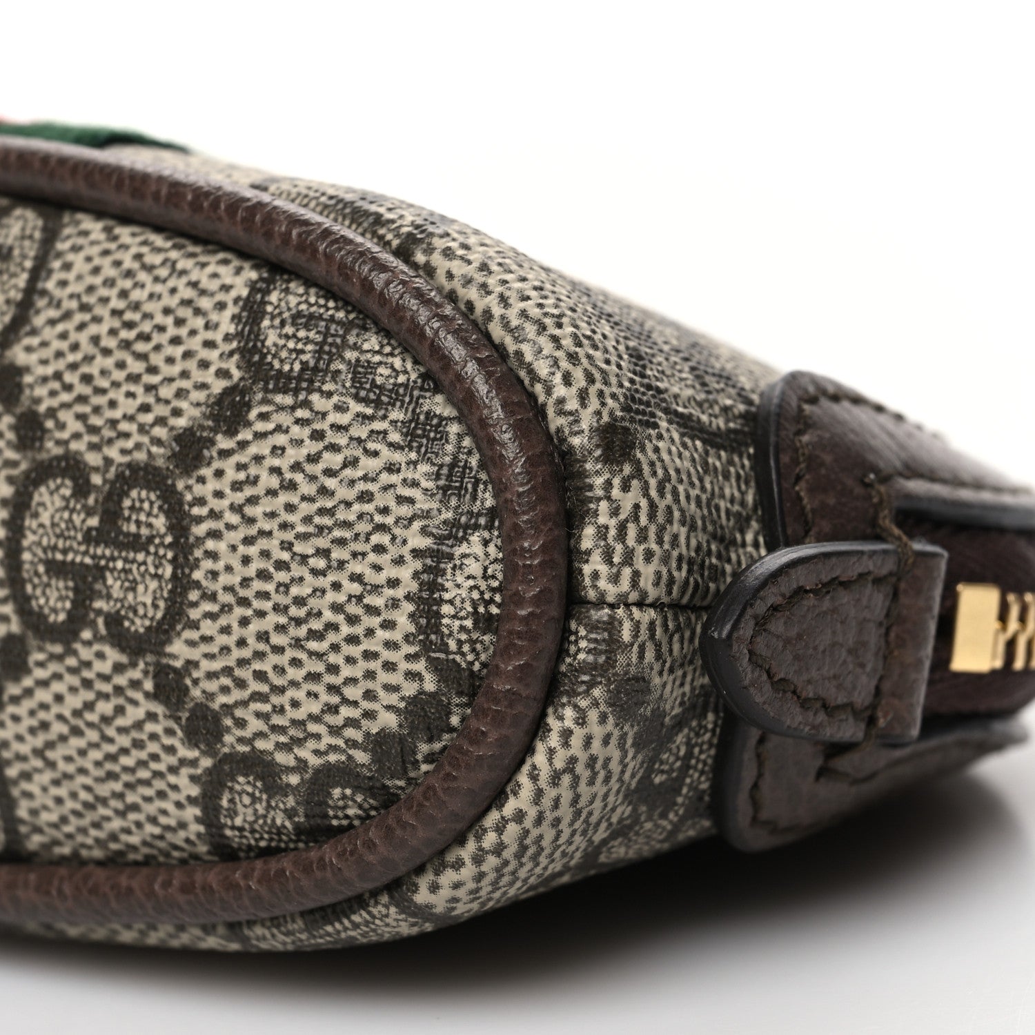 Gucci GG Supreme Monogram Web Ophidia Dome Key Pouch Beige New Acero 10 of 11