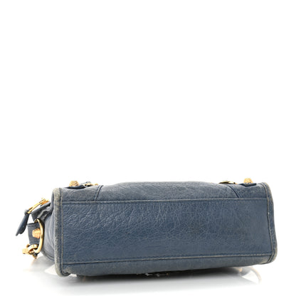 Balenciaga Agneau Giant 12 Gold Hardware Mini City Bleu Persan 4 of 17