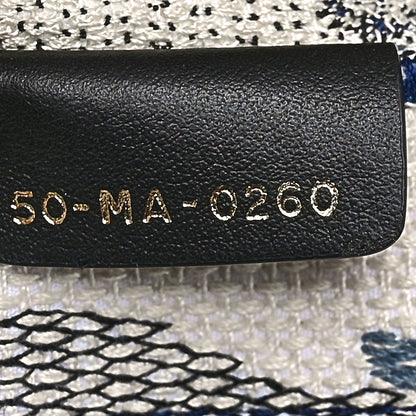 Christian Dior Canvas Embroidered Large Palm Tree Toile De Jouy Book Tote Blue 7 of 10