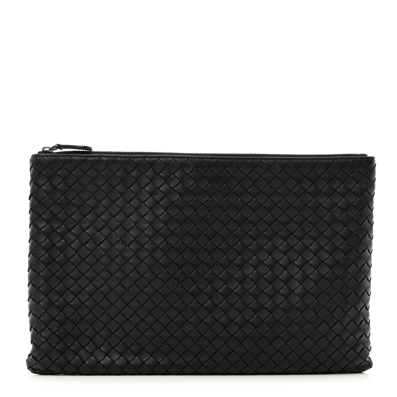 Bottega Veneta Nappa Intrecciato Zip Pouch Black 1 of 7
