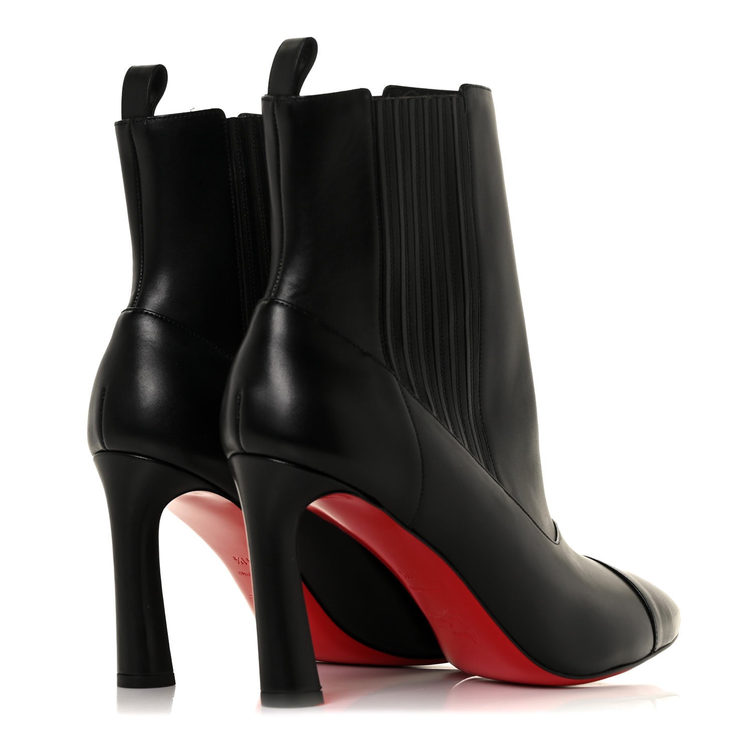 Christian Louboutin Calfskin Shine Me In The 90s 85 Ankle Boots 39.5 Black 4 of 7
