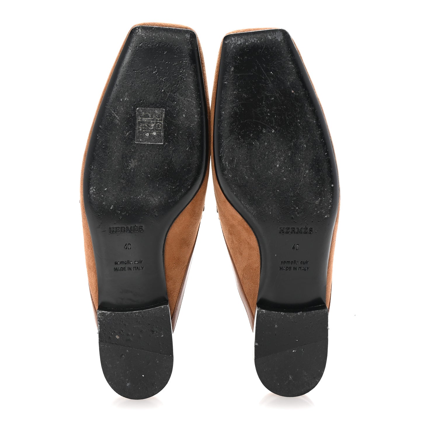 Suede Goatskin Groupie Mules 40 Brun Amourette